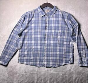 Faherty Lightweight Button Up Shirt Men's L Coastal Preppy Beach Cotton Plaid